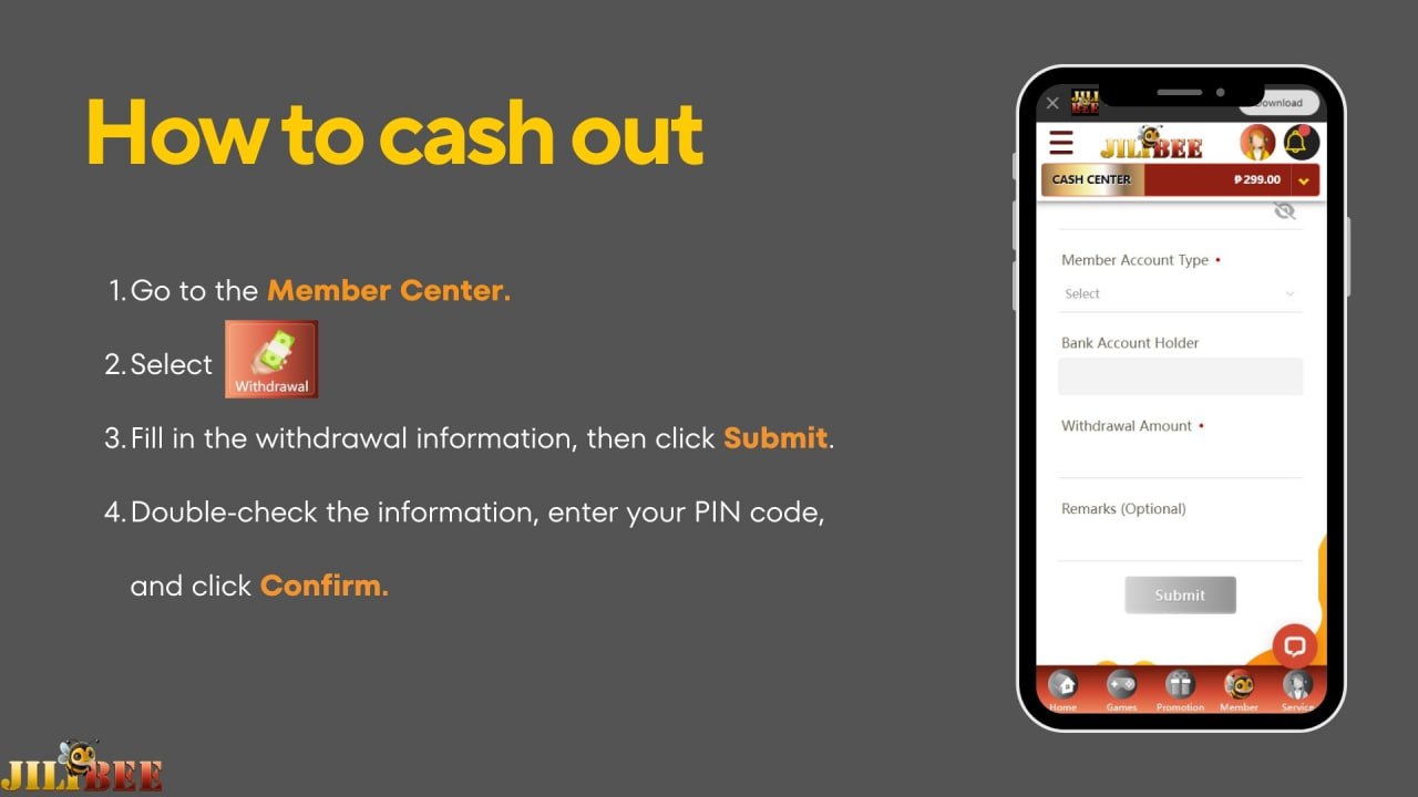 How to cash out